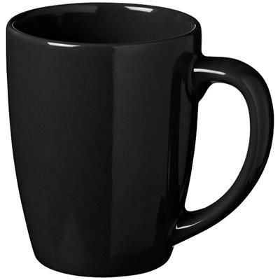 MEDELLIN CERAMIC POTTERY MUG in Black Solid