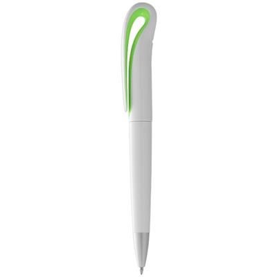 SWANSEA BALL PEN in White Solid & Green