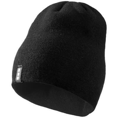 LEVEL BEANIE HAT In Black Solid