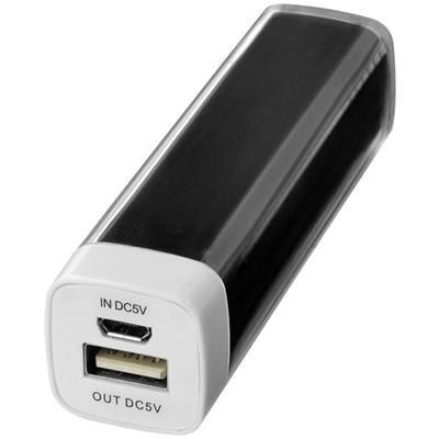 FLASH POWER BANK 2200MAH in Black Solid