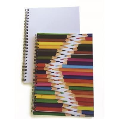 A5 SPIRAL WIRO BOUND PAD with Card Cover Plain Inside