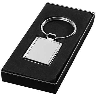 RECTANGULAR KEYRING CHAIN in Silver