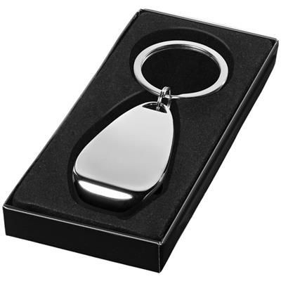 BOTTLE OPENER KEYRING CHAIN in Silver