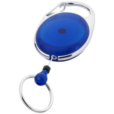 ROLLER CLIP KEYRING CHAIN in Blue