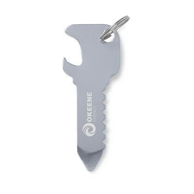 KEY OPENER KEYRING in Silver