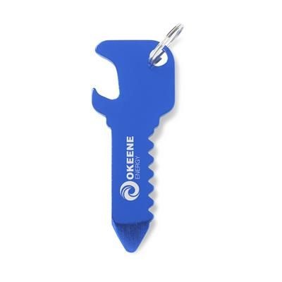 KEY OPENER KEYRING in Blue