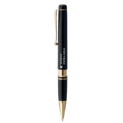 TETHYS EXTRA GOLD RETRACTABLE PLASTIC BALL PEN