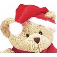 MINI XMAS BONNET FOR SOFT PLUSH ANIMAL in Red & White