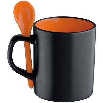 CERAMIC POTTERY MUG in Orange