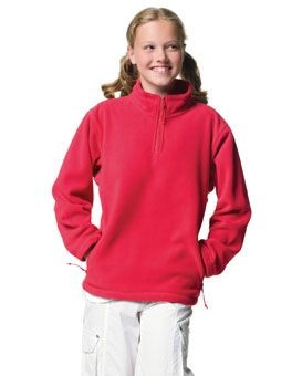 JERZEES CHILDRENS ZIP NECK OUTDOOR FLEECE