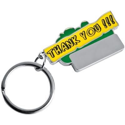 THANK YOU KEYRING in Green