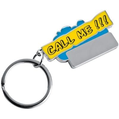 CALL ME KEYRING in Light Blue