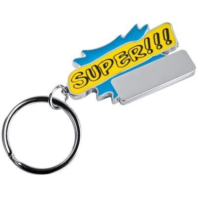 SUPER KEYRING in Light Blue