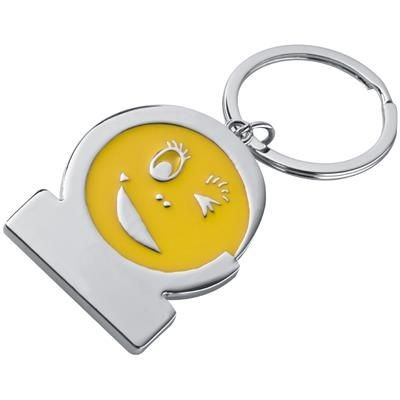 SMILEY KEYRING in Yellow