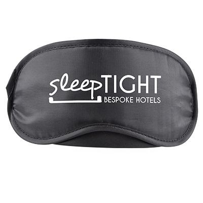 ELASTICATED EYE MASK in Black