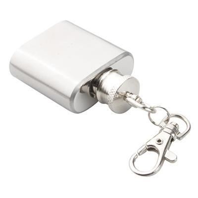 KEYRING HIP FLASK in Silver