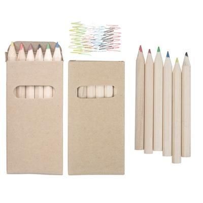 CHILDRENS WOOD COLOURING PENCIL SET