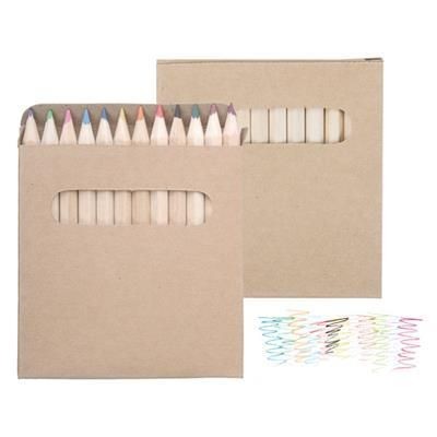 CHILDRENS WOOD COLOURING PENCIL SET