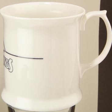 MINI BONE CHINA TANKARD MUG in White