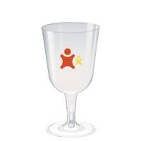 DISPOSABLE PLASTIC WINE GLASS