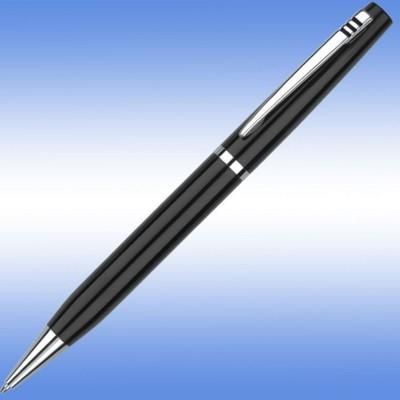 CENTURION BALL PEN in Black with Silver Trim