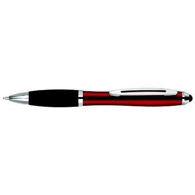 CONTOUR-I METAL BALL PEN in Red with Black Grip