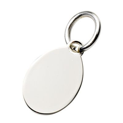 METAL TAG KEYRING in Silver