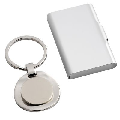 CHROMED METAL KEYRING