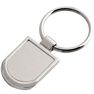 SILVER METAL KEYRING