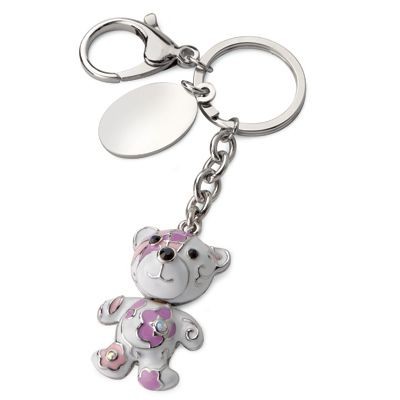 TEDDY BEAR METAL KEYRING