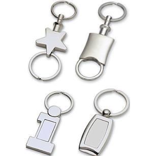 METAL KEYRING in Silver