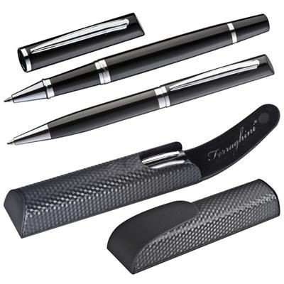 CARBON FERRAGHINI METAL WRITING SET