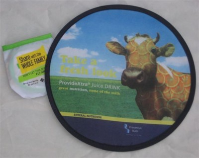 FOLDING NYLON FRISBEE