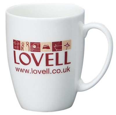 GEM BONE CHINA MUG in White