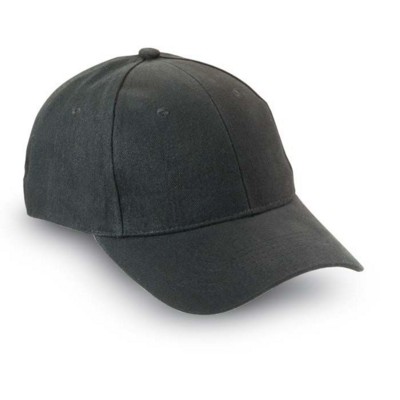 BASEBALL CAP in Soft Cotton in Black