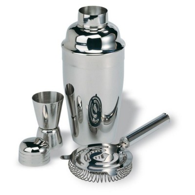 COCKTAIL SET in Stainless Steel Silver