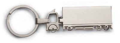 LORRY TRUCK METAL KEYRING in Silver