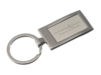 METAL HERTFORD KEYRING in Silver