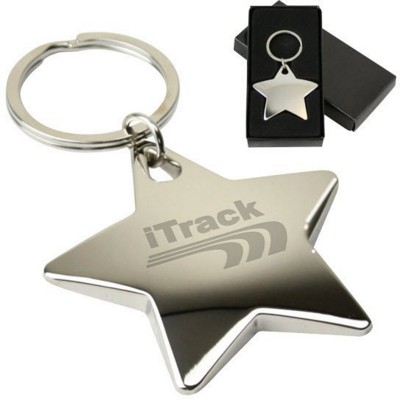 STARLIGHT POLISHED KEYRING in Silver