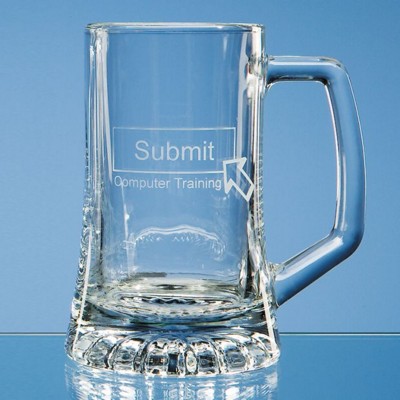 SMALL STERN GLASS BEER TANKARD