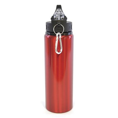 CHERUB 800ML ALUMINIUM METAL DRINK BOTTLE in Red