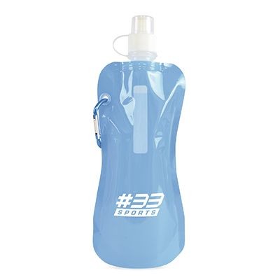 400ML ROLL UP WATER BOTTLE in Cyan