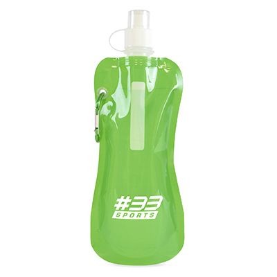 400ML ROLL UP WATER BOTTLE in Green