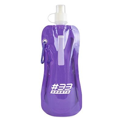 400ML ROLL UP WATER BOTTLE in Purple