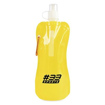 400ML ROLL UP WATER BOTTLE in Yellow