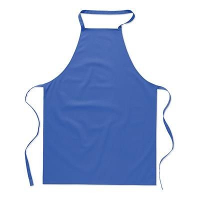 COTTON KITCHEN APRON in Royal Blue