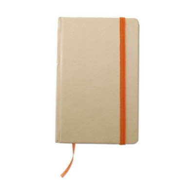 RECYCLED POCKET NOTE BOOK in Orange