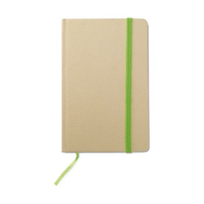 RECYCLED POCKET NOTE BOOK in Lime Green