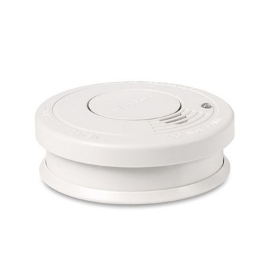 SMOKE DETECTOR in Plastic Casing with Red Operating Light