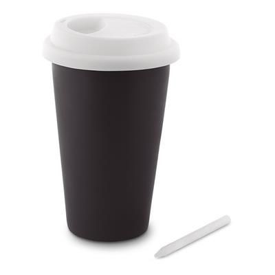 CHALK TUMBLER with Silicon Lid in White